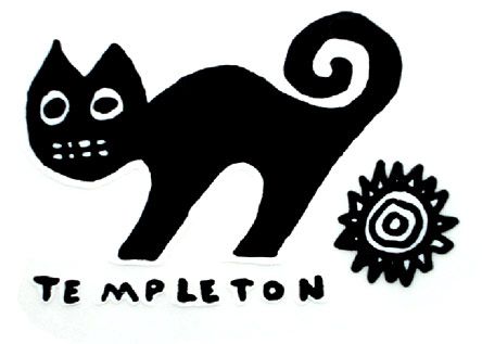 The New Deal Ed Templeton Woofff Cat Sticker 