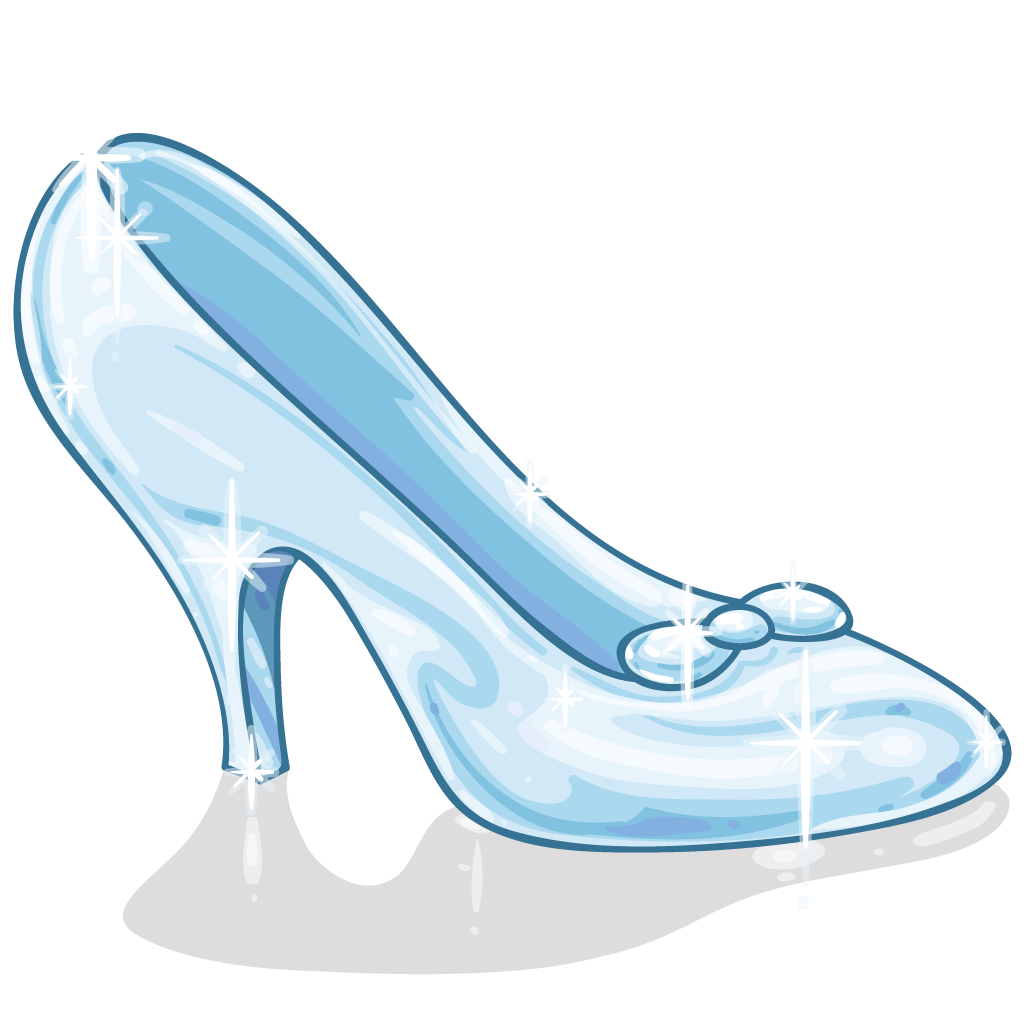 cinderella with glass slipper