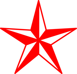 Star clipart red 