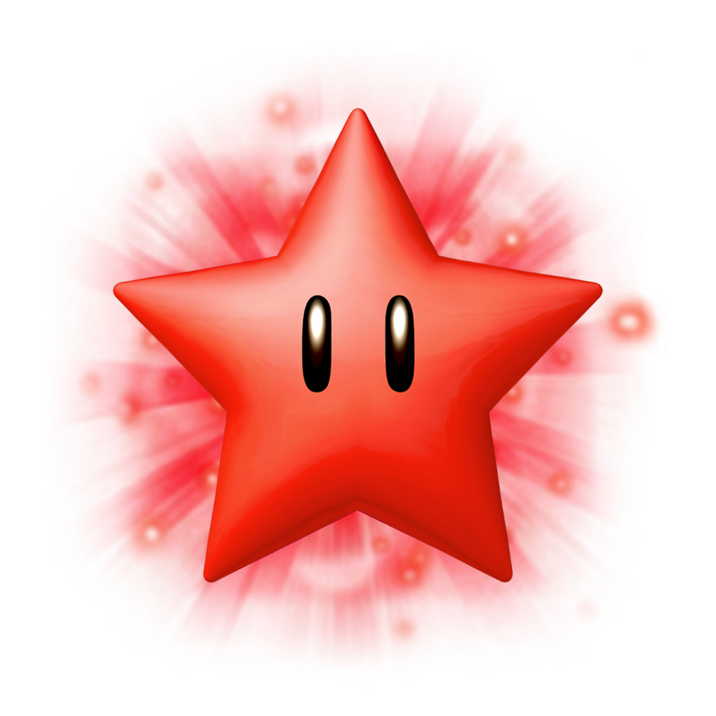 Mario star clipart red 