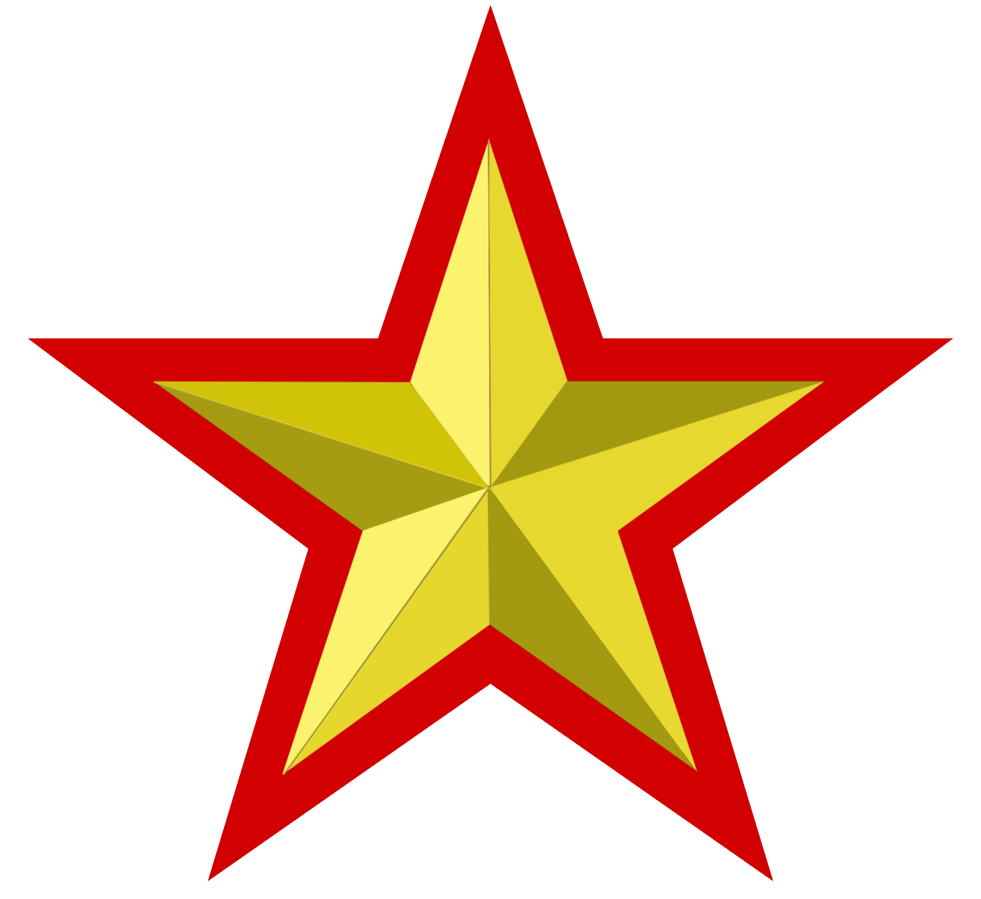 Red Star Border Clip Art 