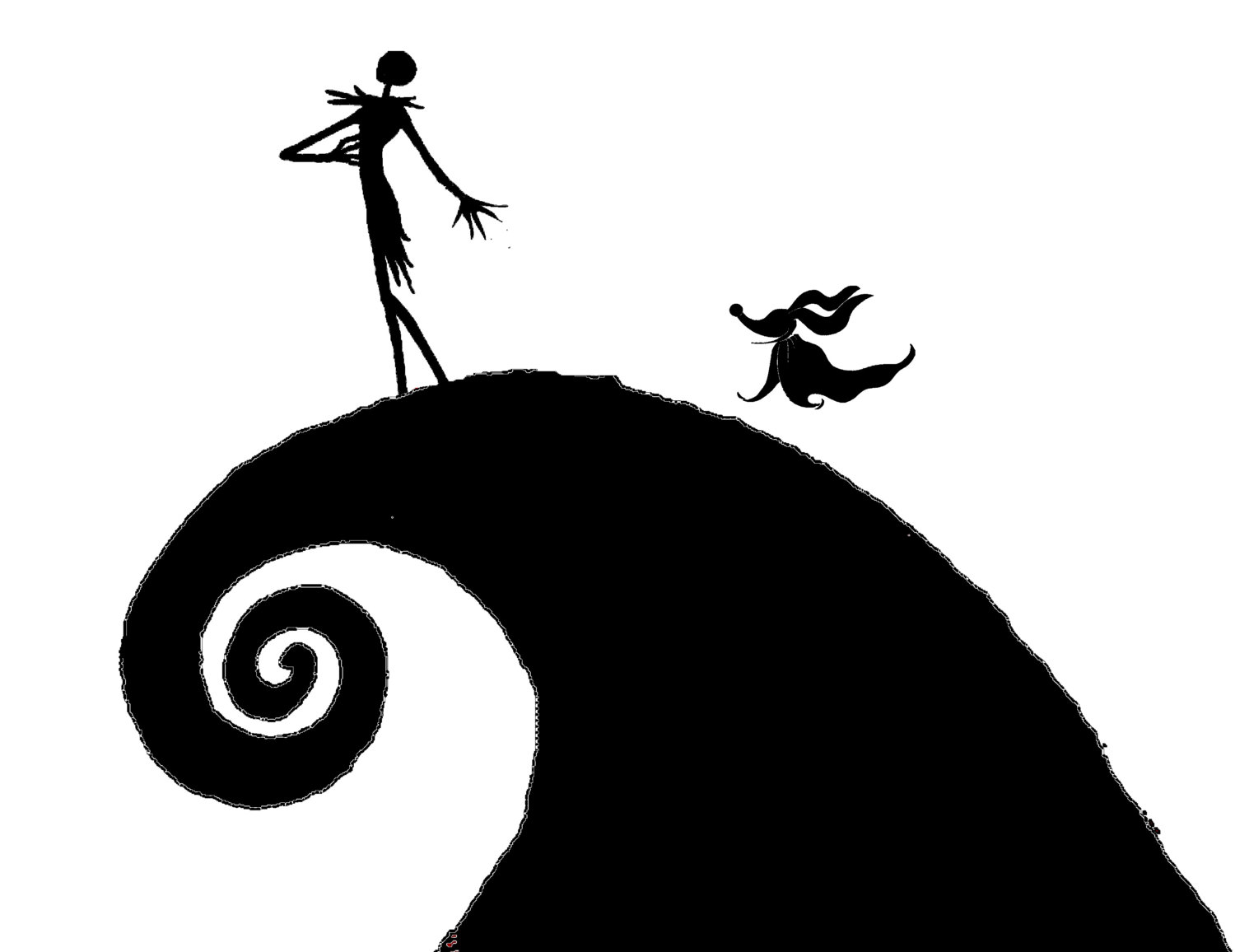 Download Free Free Nightmare Before Christmas Black And White Images Download SVG DXF Cut File