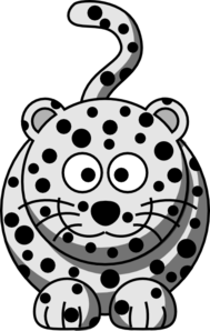 Cartoon Snow Leopard Clip Art at Clker 