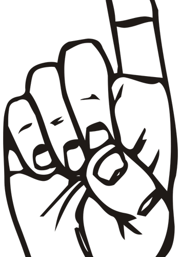 1356 clipart hand pointing finger 