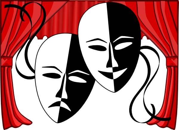 Theatre Masks Clipart 