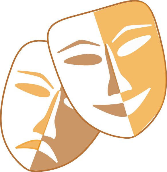 Theatre Masks Clip Art at Clker 