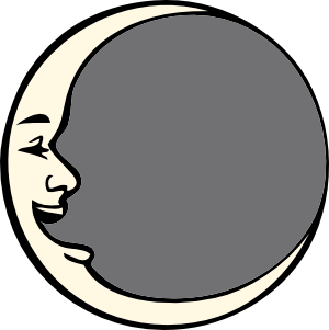 Moon Clipart Black And White 