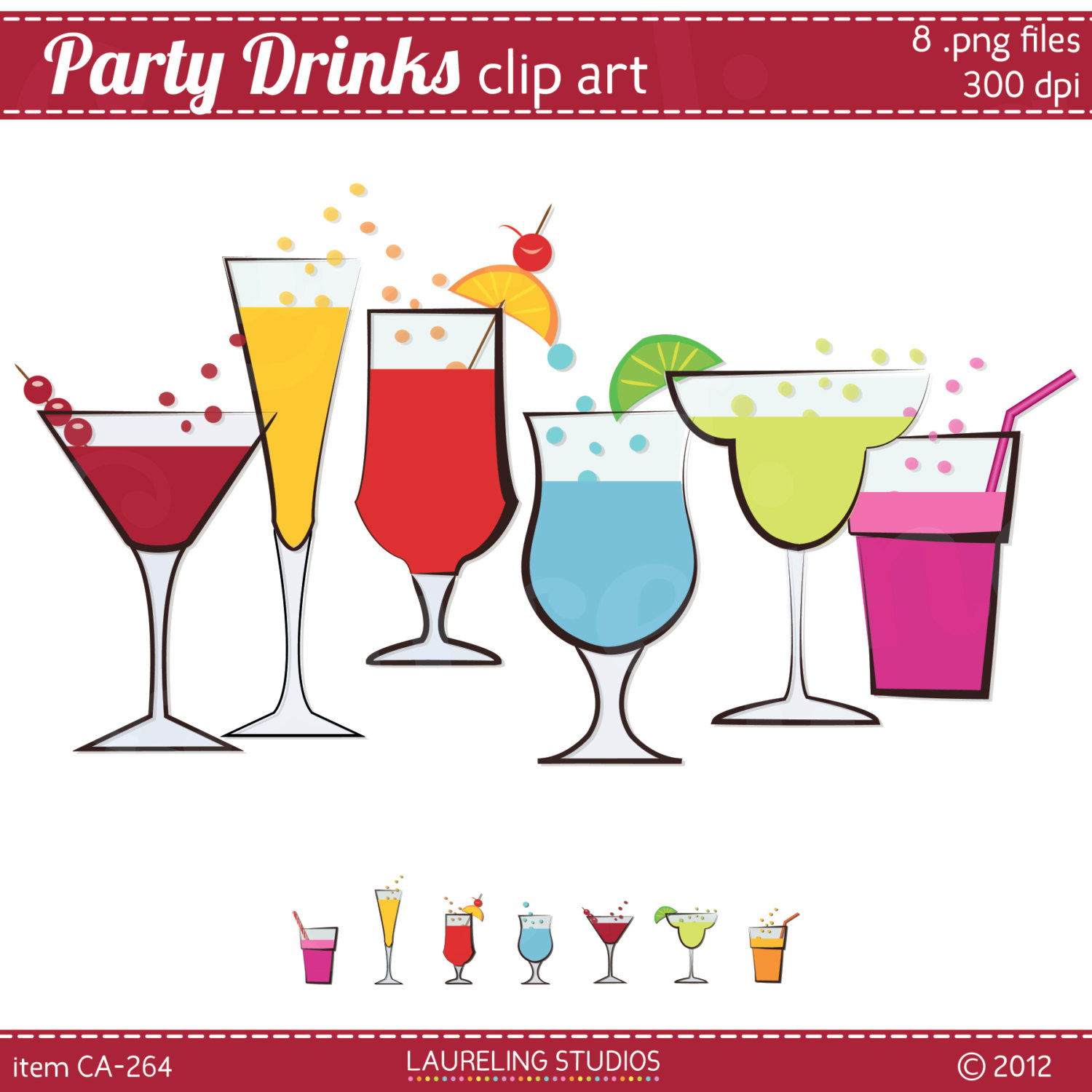 Cocktail party clip art 