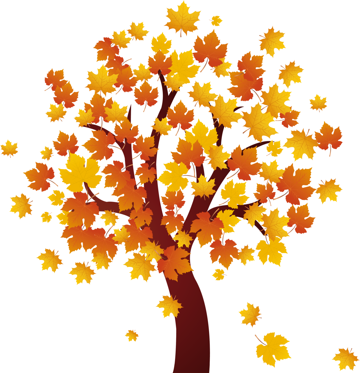 Autumn tree clip art 