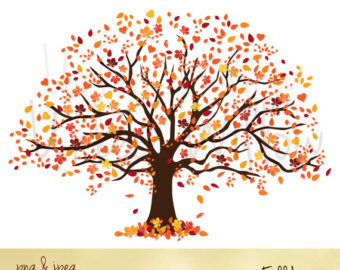 Beautiful Tree Clipart Design, Family Tree, Clipart Tall Tree 