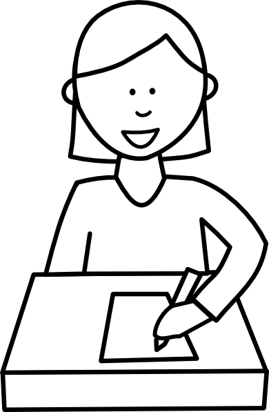 Student Drawing Clipart 