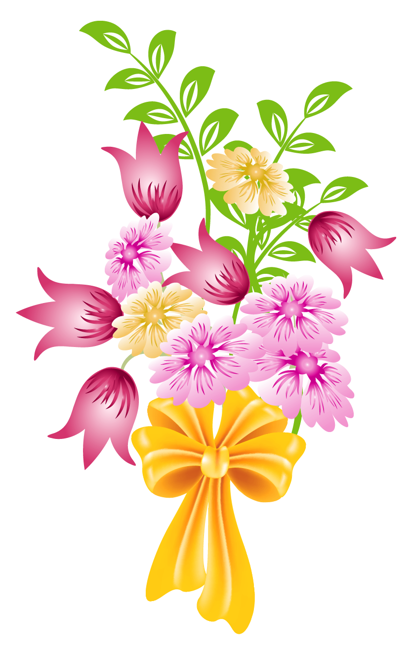 Flower bunch clip art 