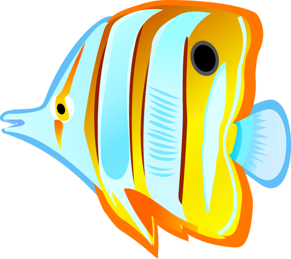 Tropical fish clipart 