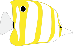 Yellow Tropical Fish Clip Art at Clker 