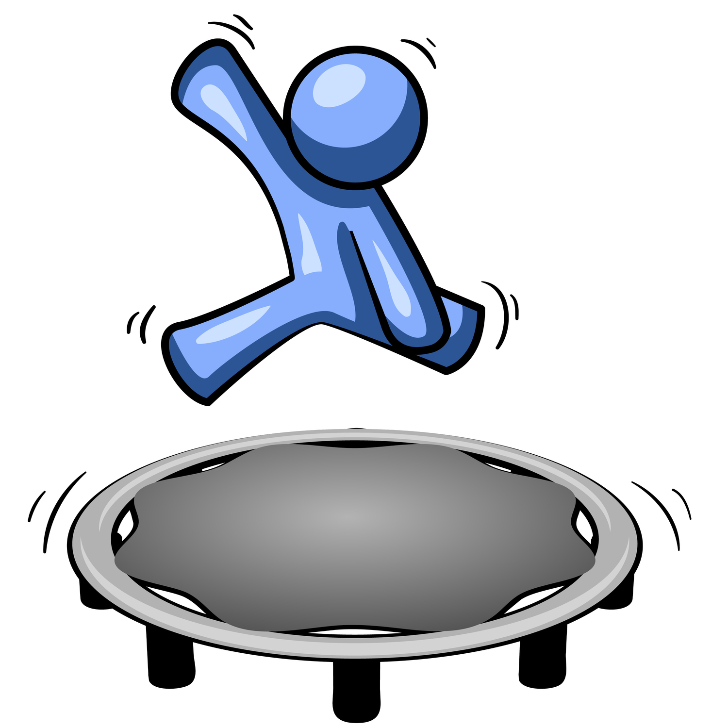 A Jump On Trampoline Clipart 