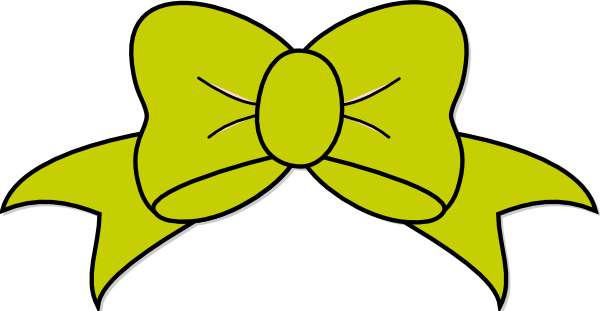 Green Bow Clipart 