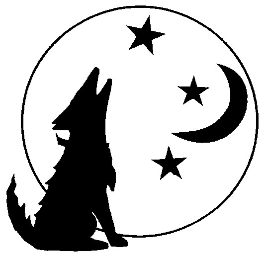 Clipart coyote howling 