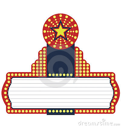 Theater Marquee High Resolution Clipart 