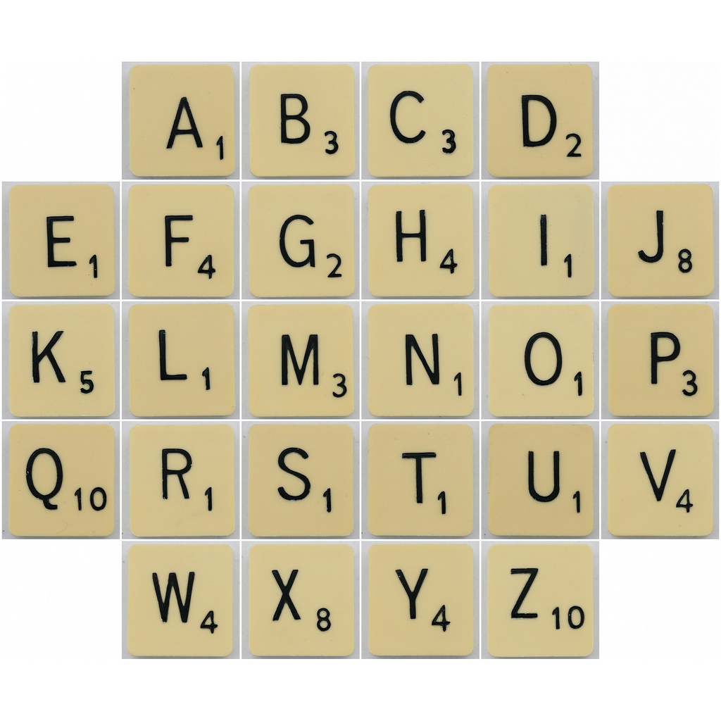 Printable Scrabble Tile Letters