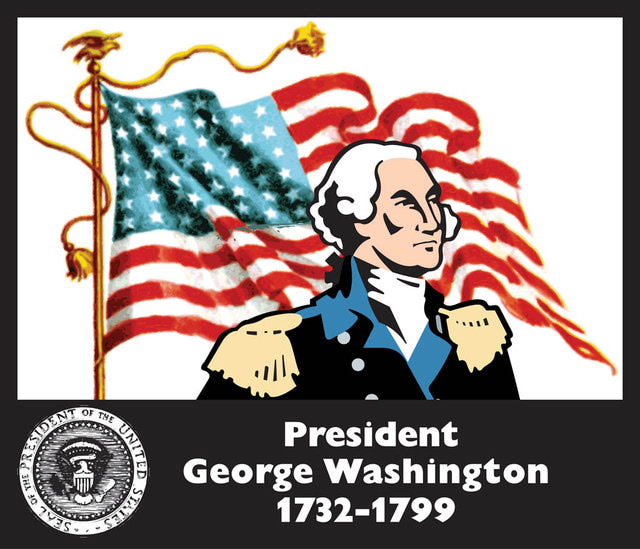 President&Day Washington and Lincoln Clip Art 