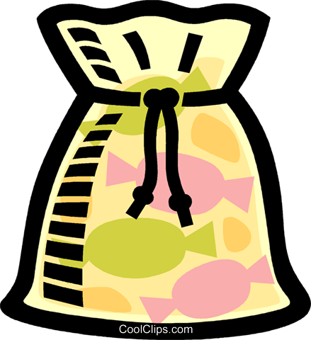Bags of candy clipart 
