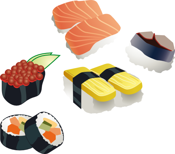 Sushi Set Clip Art at Clker 
