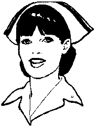 Nurse Silhouette Clipart 