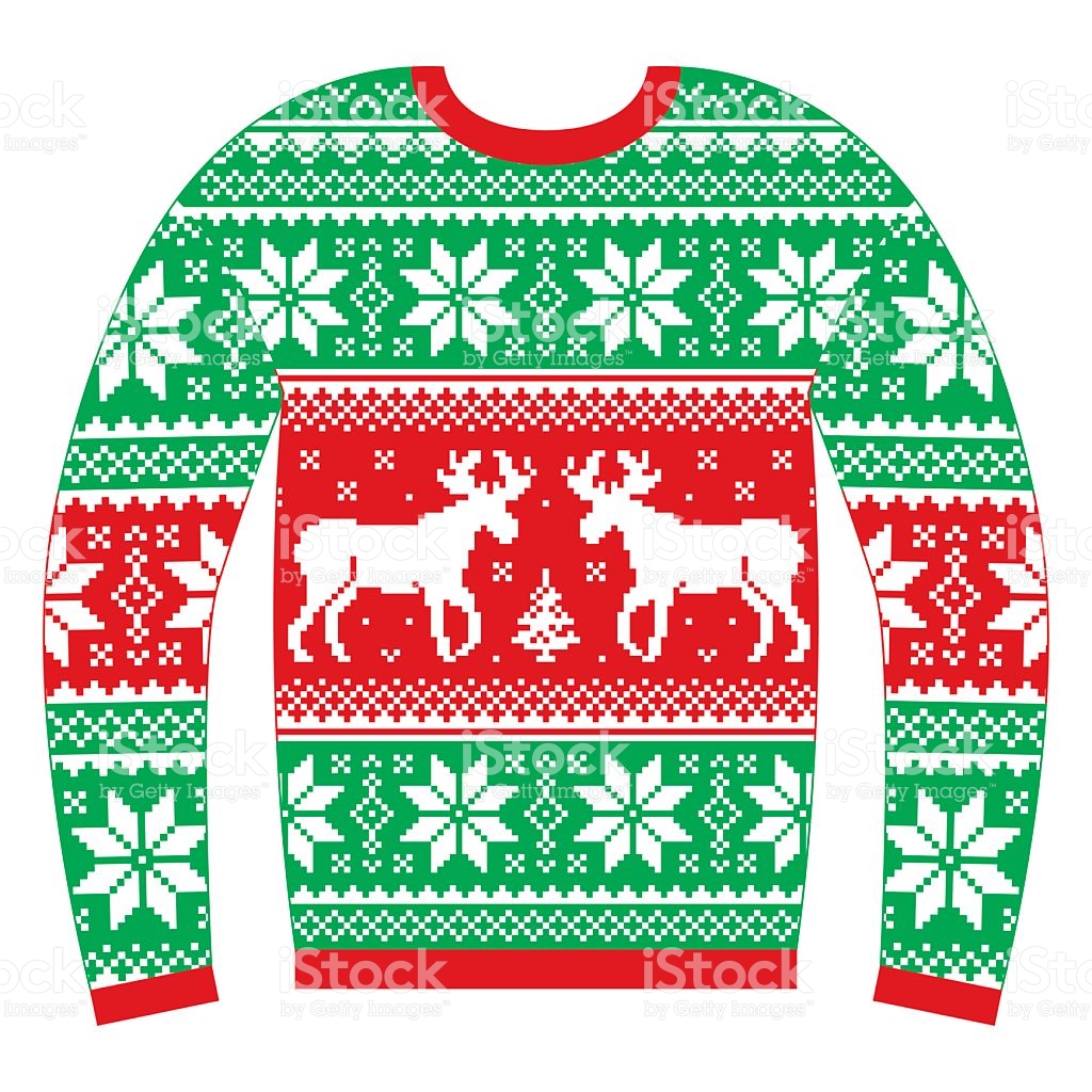 Ugly Christmas Sweater Clipart - Clip Art Library