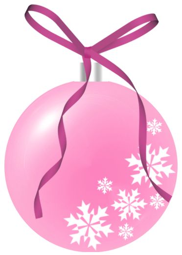 Pink Christmas Ball Clipart 