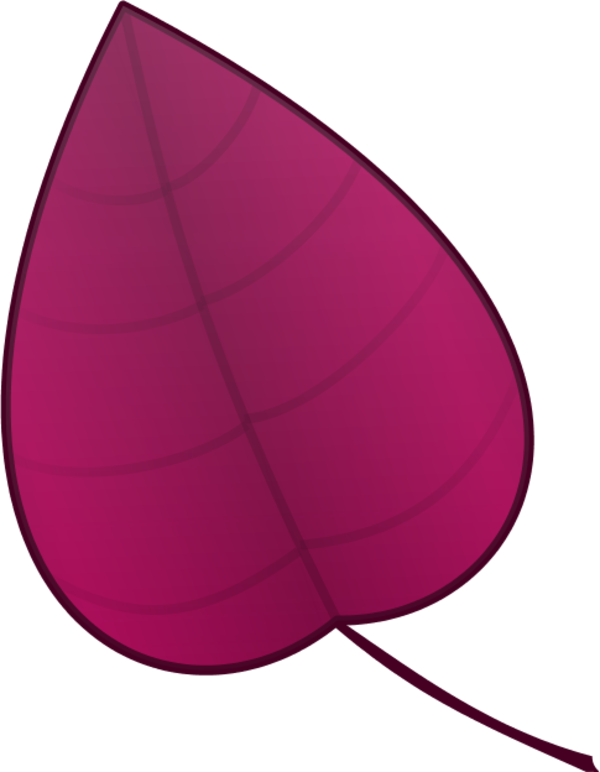 Pink leaf clipart 