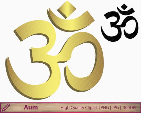Aum clipart, Om symbol zen clip art, meditation yoga graphics 
