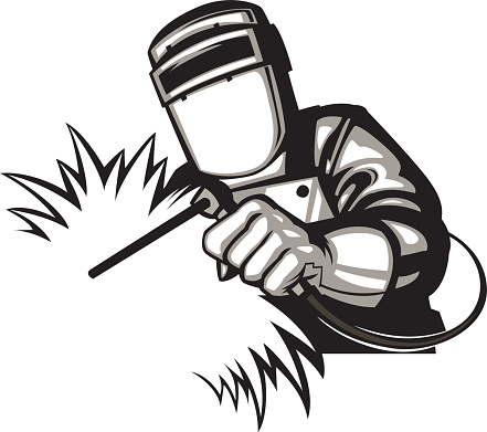 Welding clipart black and white 