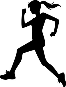 People jogging clipart 