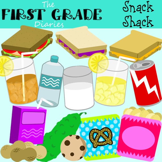 Snack Shack Digital Clip Art Sandwich by TheFirstGradeDiaries 