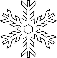 White Snowflake Clipart 