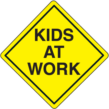 Children at work clipart 