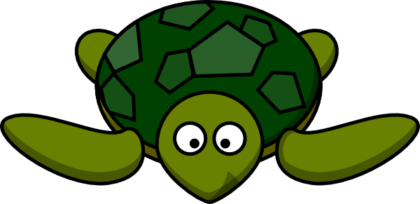 Cute Green Turtle Clip Art at Clker 