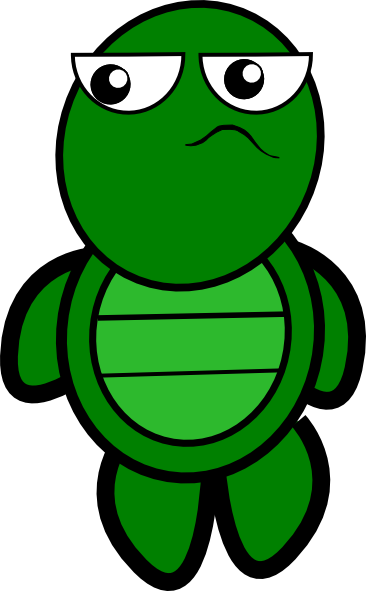 Cool Green Turtle Clipart 