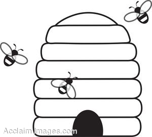 Bee Clipart Black And White 