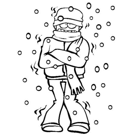 Freezing People Clipart 
