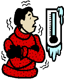 Chilly cold snow clipart 
