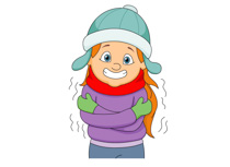 Chilly cold snow clipart 