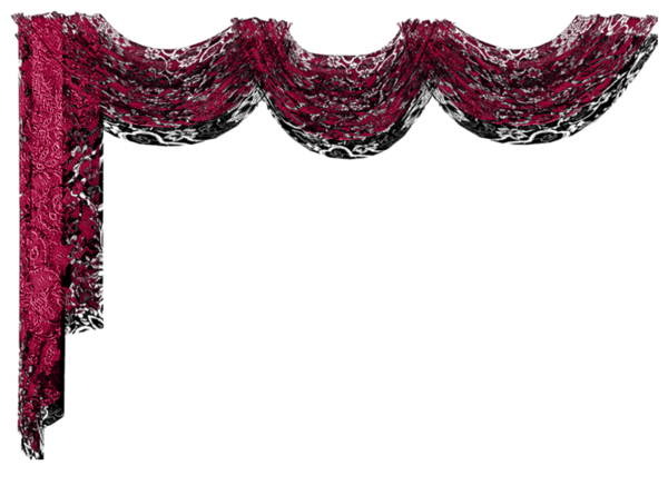 Curtain Red Decor PNG Clipart Picture 