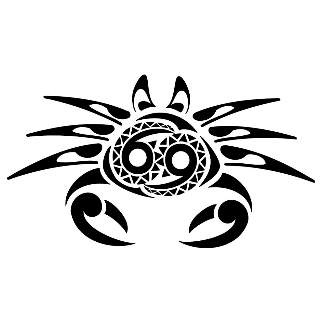 cancer zodiac tribal tattoos - Clip Art Library