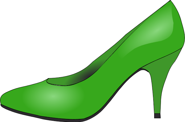 Green shoes clipart 