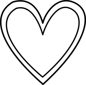 heart outline clip art free