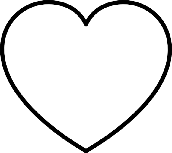 Free Black And White Clipart, Heart 