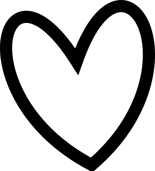 Heart black and white free black and white heart clipart 4 