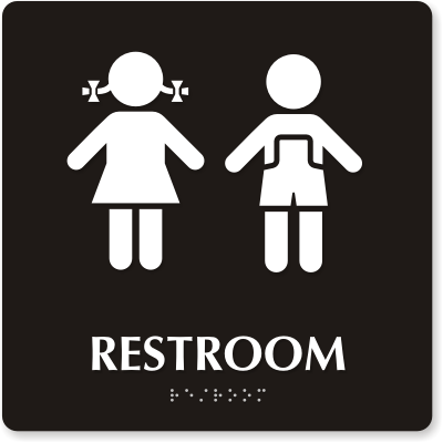 Unisex Bathroom Sign Printable 