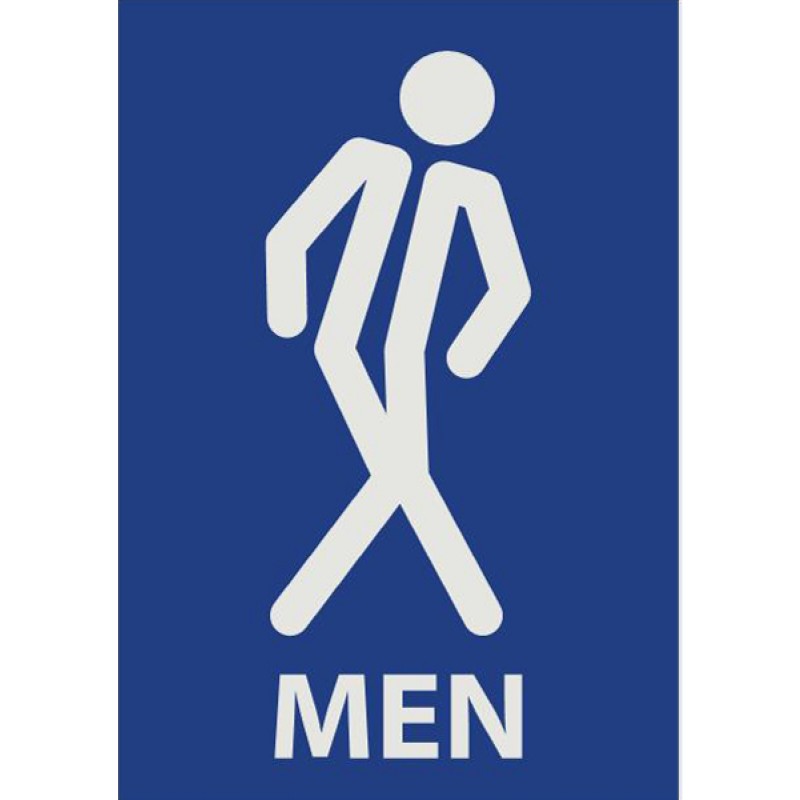 Bathroom Sign Man 